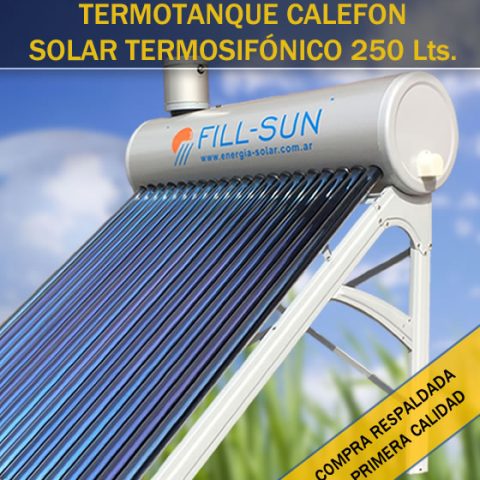TS-AT250L – Termotanque Solar Termosifónico de 250 lts